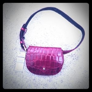 New embossed leather hip pack